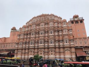 インド ジャイプール 風の宮殿　雨季